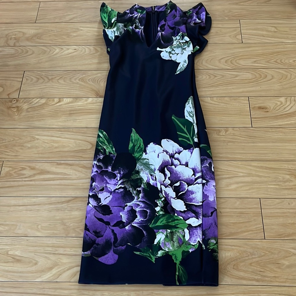 Floral Purple Dress! Size XS